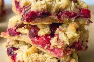 #foodiefriday – Cranberry Shortbread Bars